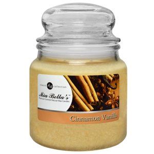 Cinnamon Vanilla Mia Bellas 16 oz Natural Palm Wax Candle